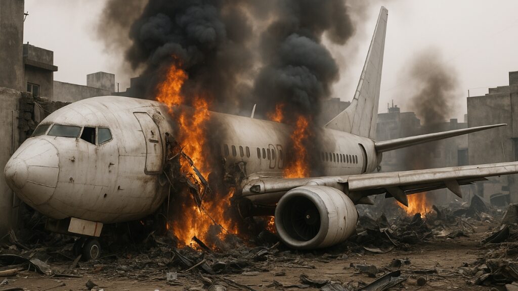 Burning Aeroplane